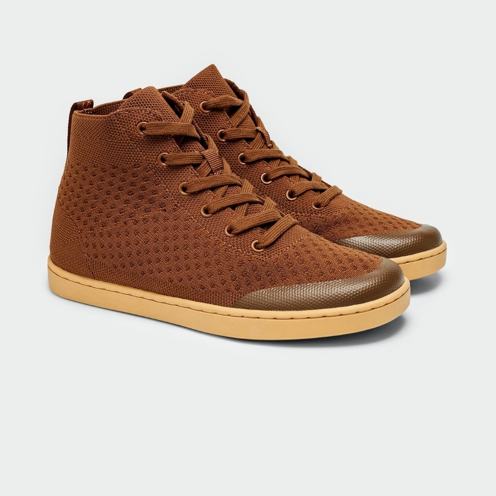 Suavs Legacy Timber high top sneaker boots brown women's 6